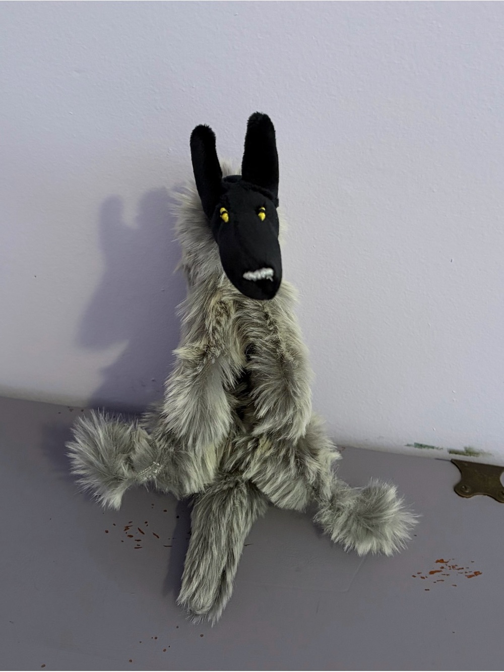 🐺Black WOLF🐺 12” Plush HANDMADE Custom COLLECTIBLE Dog - Picture 7 of 14